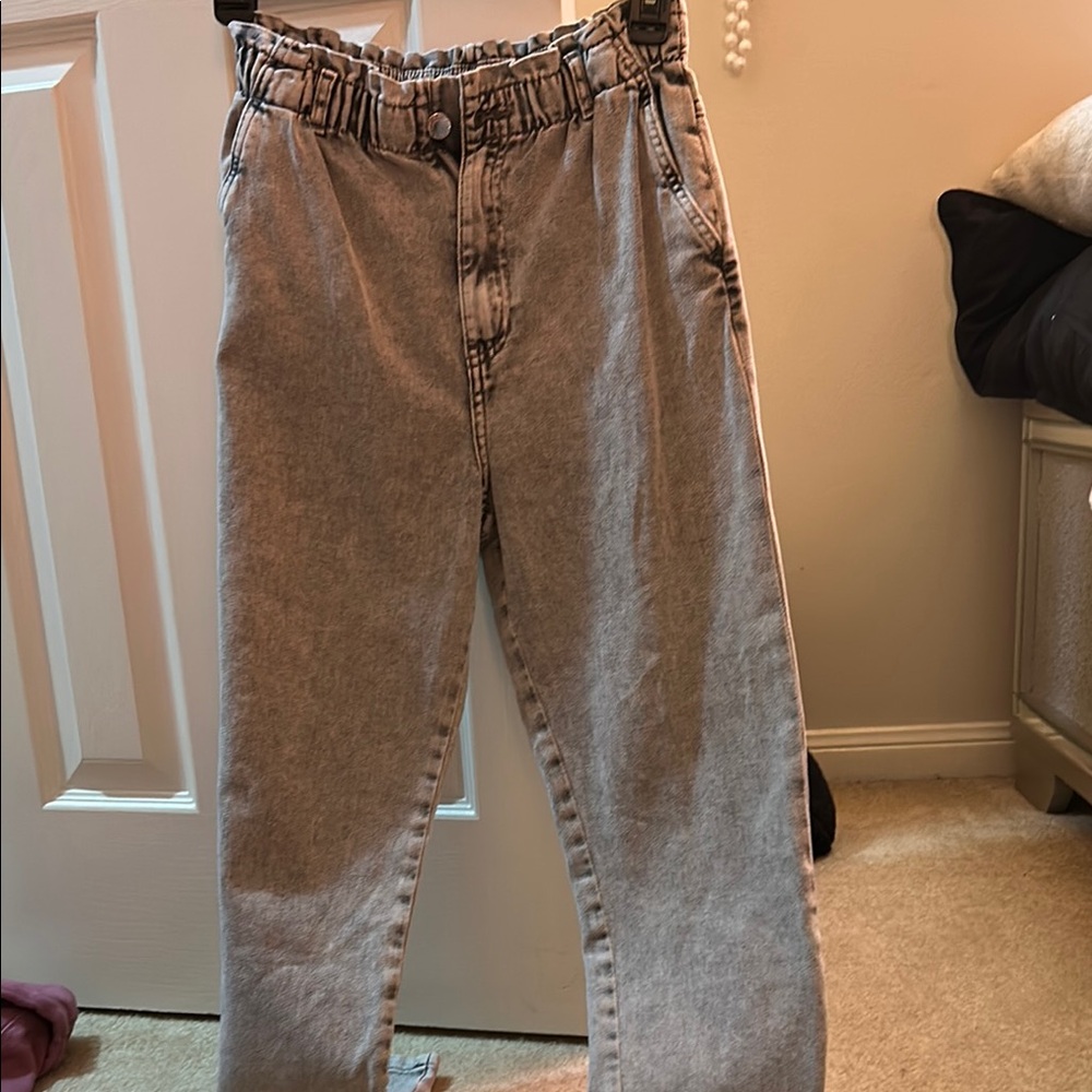 Stylish Gray Denim Pants